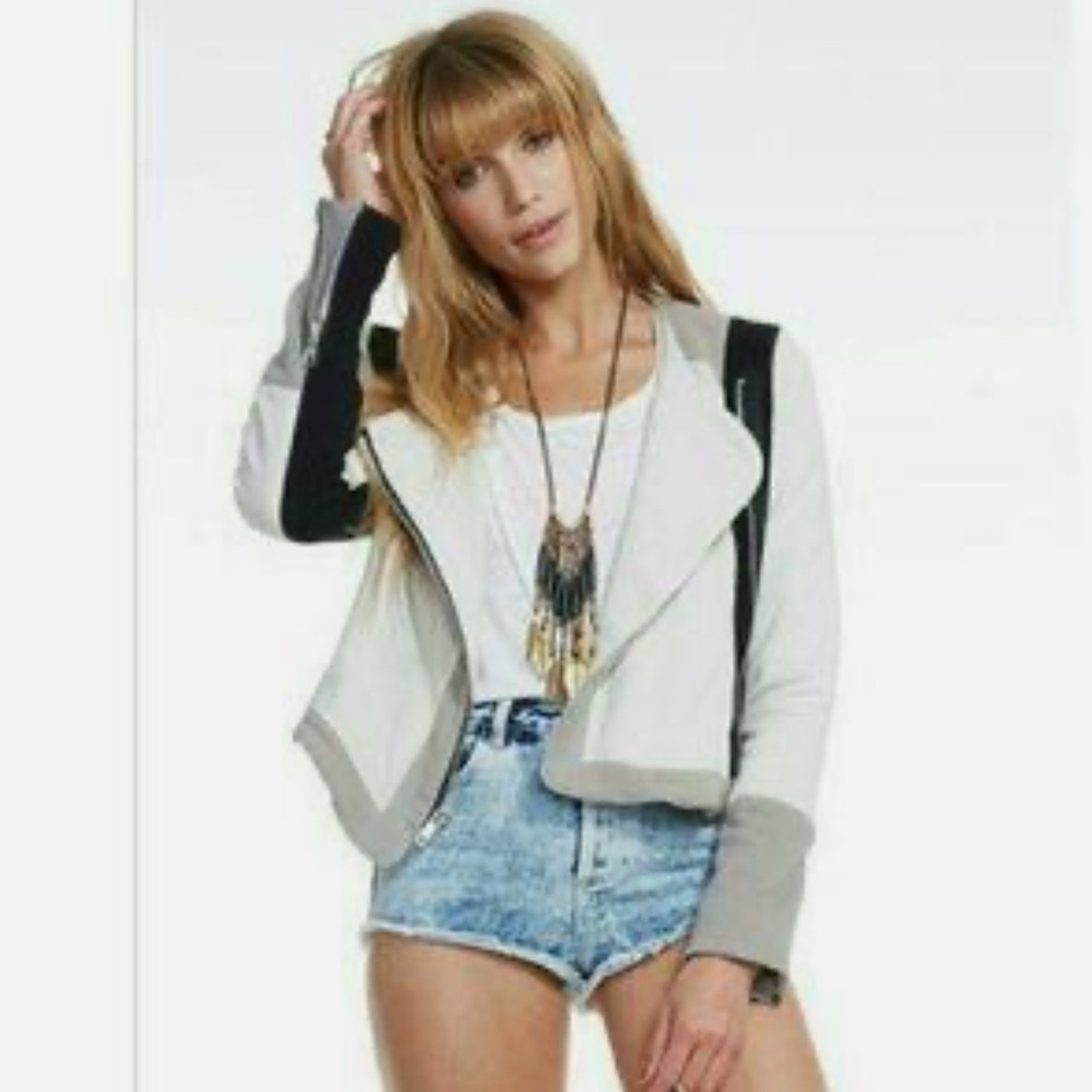 NWOT CHASER Color block moto jacket